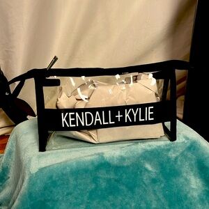 NWOT Kendall and Kylie clear make up bag